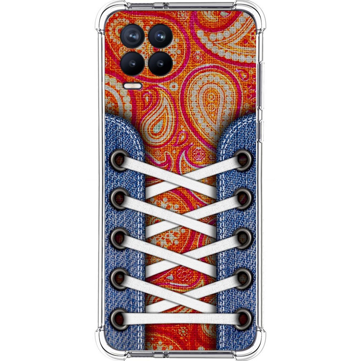 Funda Silicona Antigolpes para Realme 8 4G / 8 Pro diseño Zapatillas 10 Dibujos