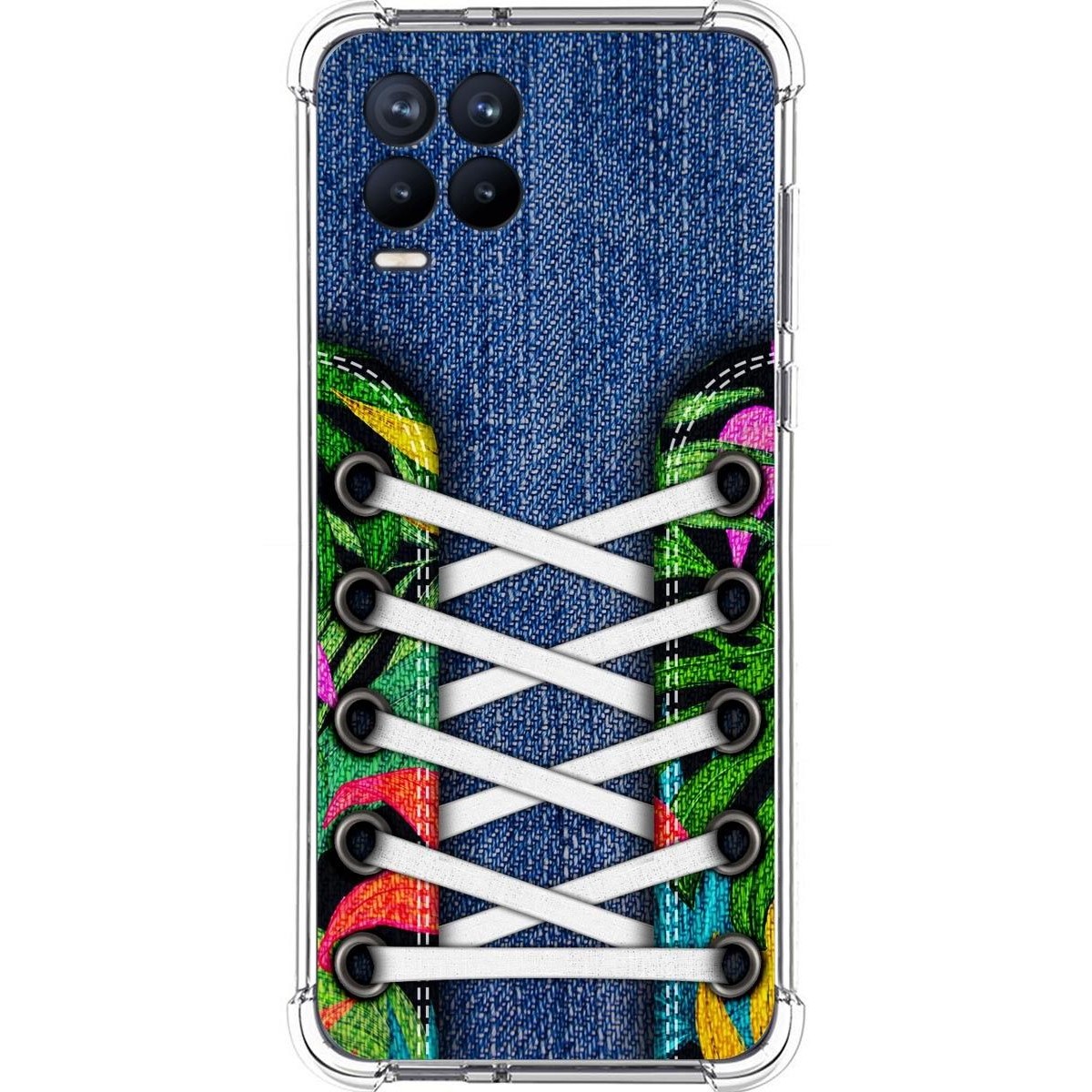 Funda Silicona Antigolpes para Realme 8 4G / 8 Pro diseño Zapatillas 13 Dibujos