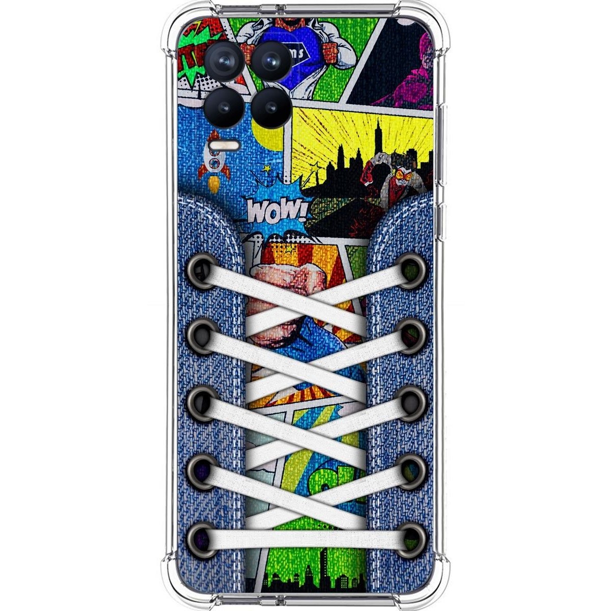 Funda Silicona Antigolpes para Realme 8 4G / 8 Pro diseño Zapatillas 14 Dibujos