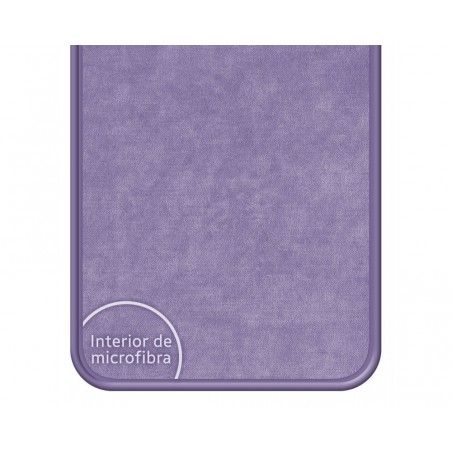 Funda Silicona Líquida Ultra Suave con Anillo para Xiaomi Redmi Note 10 / 10S color Morada