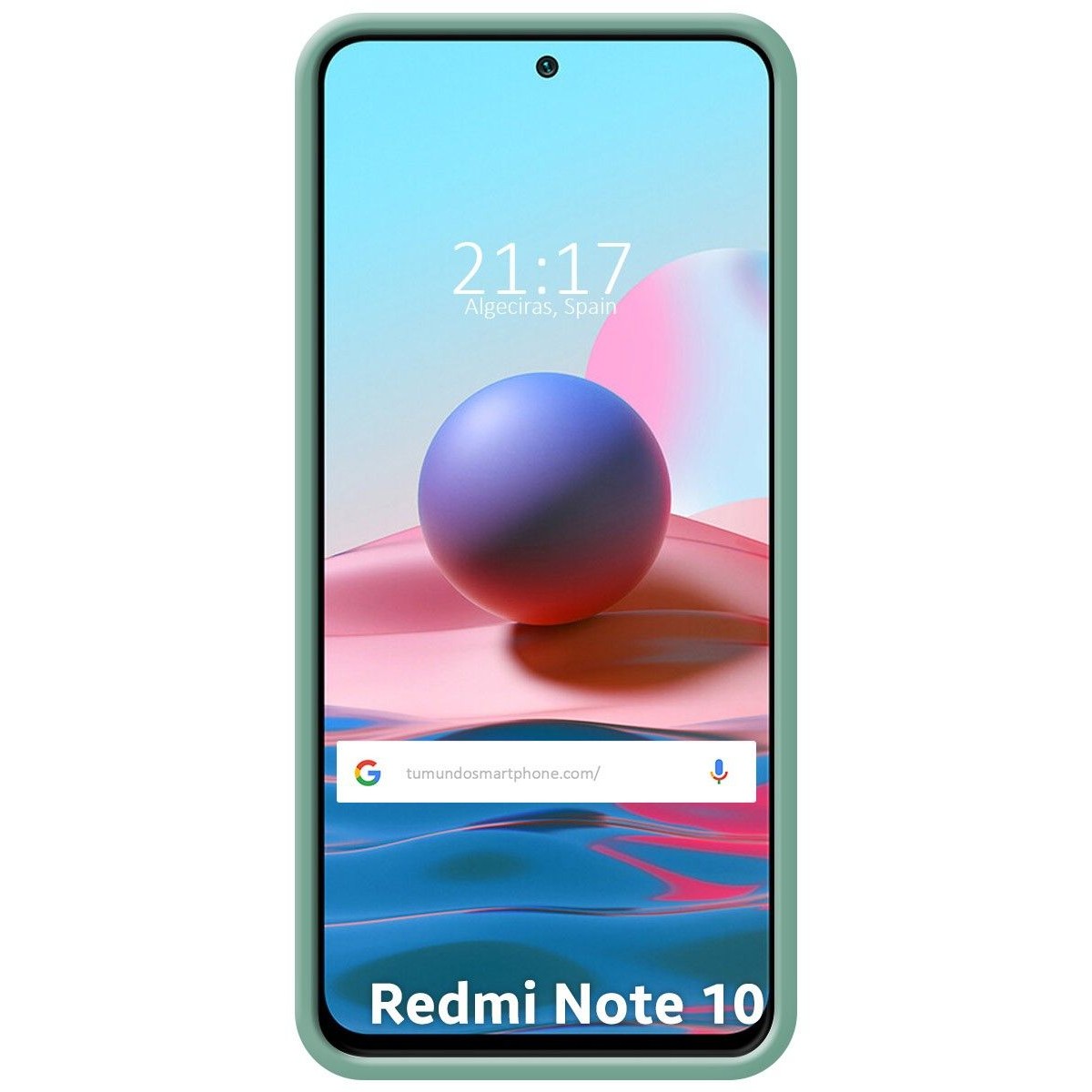 Funda Silicona Líquida Ultra Suave con Anillo para Xiaomi Redmi Note 10 / 10S color Verde