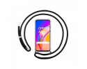 Funda Colgante Transparente para Oppo A94 5G con Cordon Negro