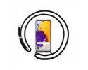 Funda Colgante Transparente para Samsung Galaxy A72 con Cordon Negro