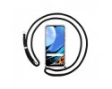 Funda Colgante Transparente para Xiaomi Redmi 9T con Cordon Negro
