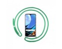 Funda Colgante Transparente para Xiaomi Redmi 9T con Cordon Verde Agua