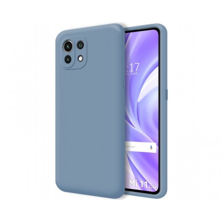 Funda Silicona Líquida Ultra Suave para Xiaomi Mi 11 Lite 4G / 5G / 5G NE color Azul