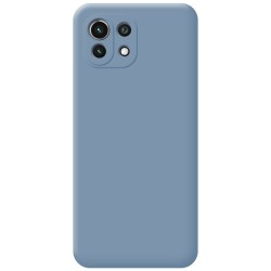 Funda Silicona Líquida Ultra Suave para Xiaomi Mi 11 Lite 4G / 5G / 5G NE color Azul 2