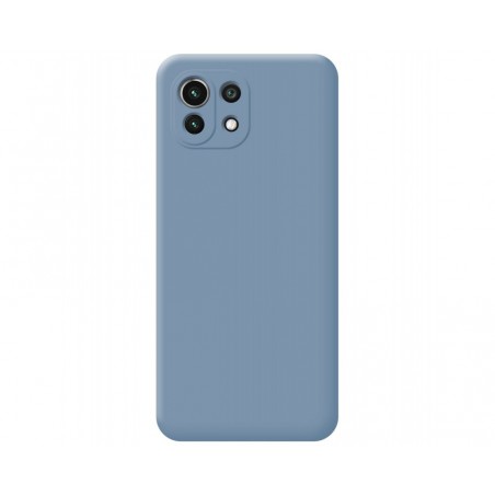 Funda Silicona Líquida Ultra Suave para Xiaomi Mi 11 Lite 4G / 5G / 5G NE color Azul