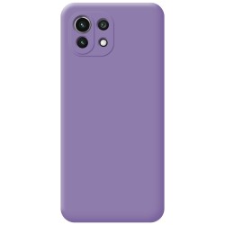 Funda Silicona Líquida Ultra Suave para Xiaomi Mi 11 Lite 4G / 5G / 5G NE color Morada 2