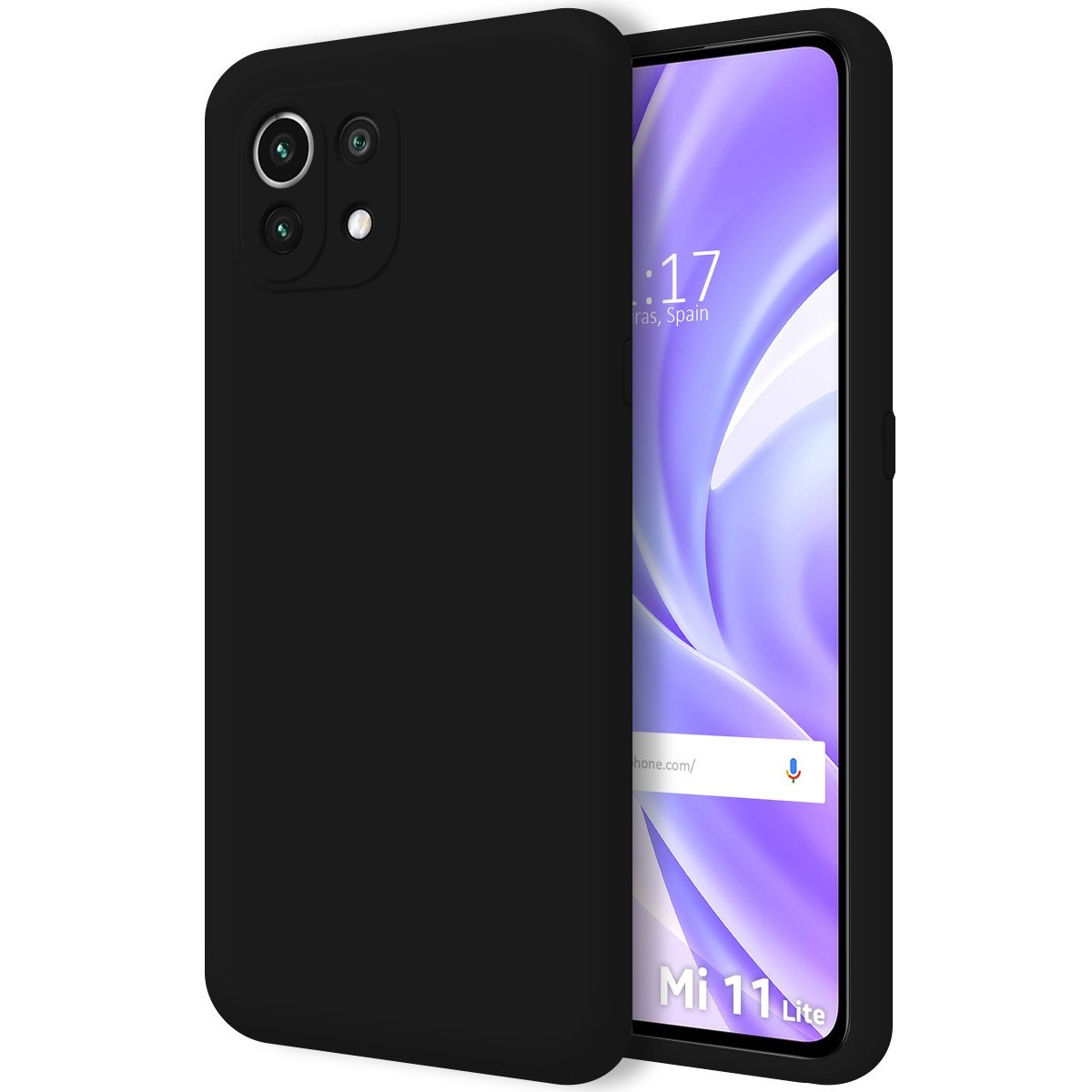  DNGN Compatible con Xiaomi Mi 11 Lite Case, Slide Cover Funda  de protección de lente de cámara para Xiaomi Mi 11 Lite 4G y 5G (negro) :  Celulares y Accesorios