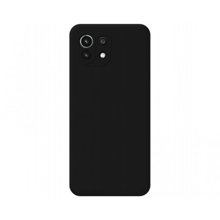Funda Silicona Líquida Ultra Suave para Xiaomi Mi 11 Lite 4G / 5G / 5G NE color Negra