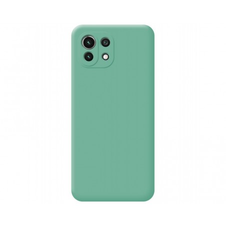 Funda Silicona Líquida Ultra Suave para Xiaomi Mi 11 Lite 4G / 5G / 5G NE color Verde