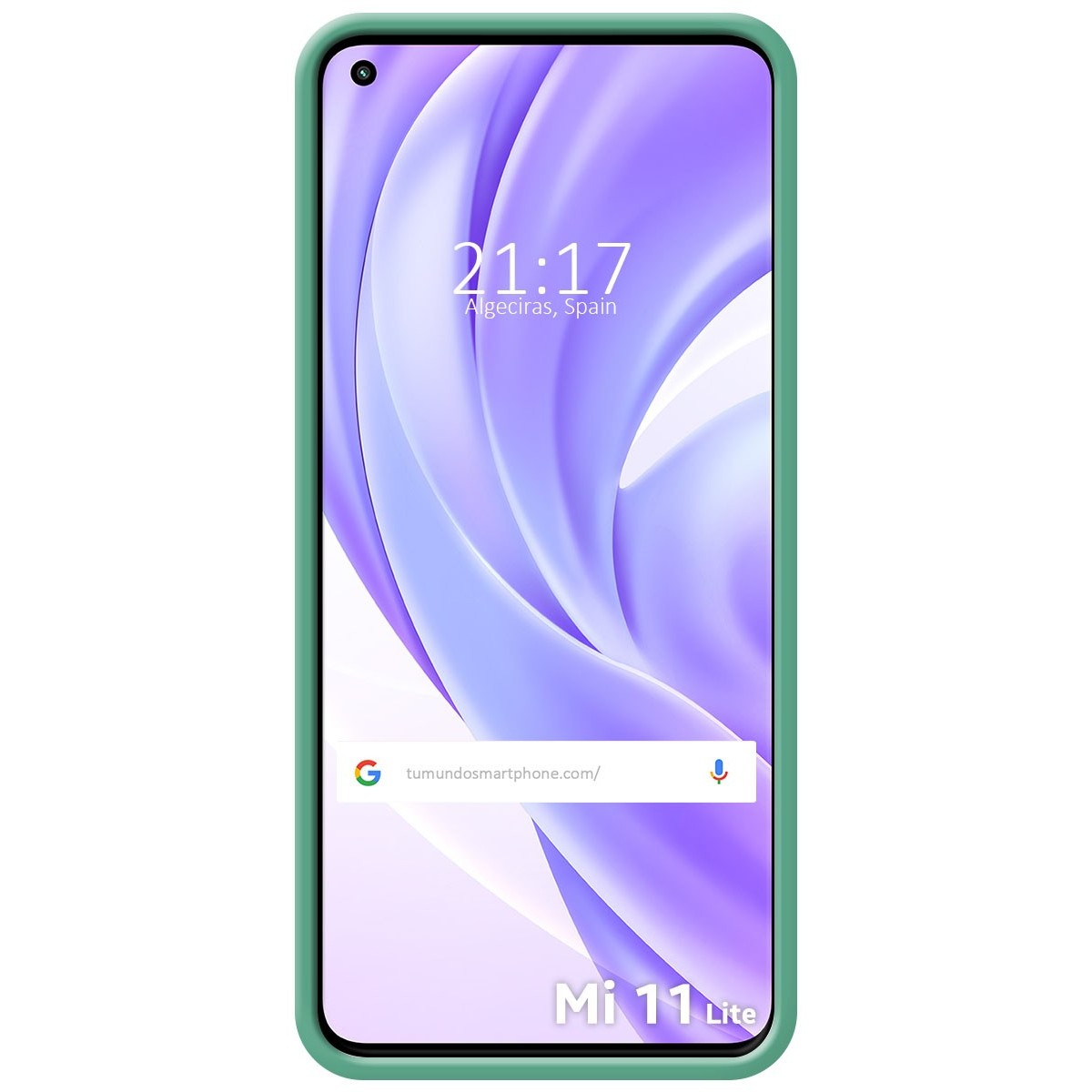 Funda Silicona Líquida Ultra Suave para Xiaomi Mi 11 Lite 4G / 5G / 5G NE color Verde