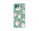Funda Silicona Líquida Verde para Xiaomi Mi 11 Lite 4G / 5G / 5G NE diseño Cerdos Dibujos