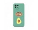 Funda Silicona Líquida Verde para Xiaomi Mi 11 Lite 4G / 5G / 5G NE diseño Vegan Life Dibujos