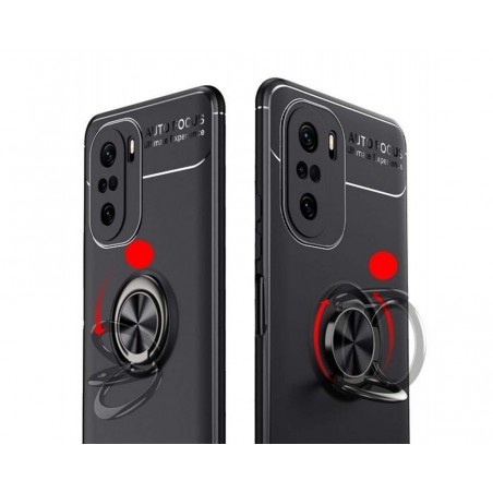 Funda Magnetica Soporte con Anillo Giratorio para Xiaomi POCO F3 5G / Mi 11i 5G Azul