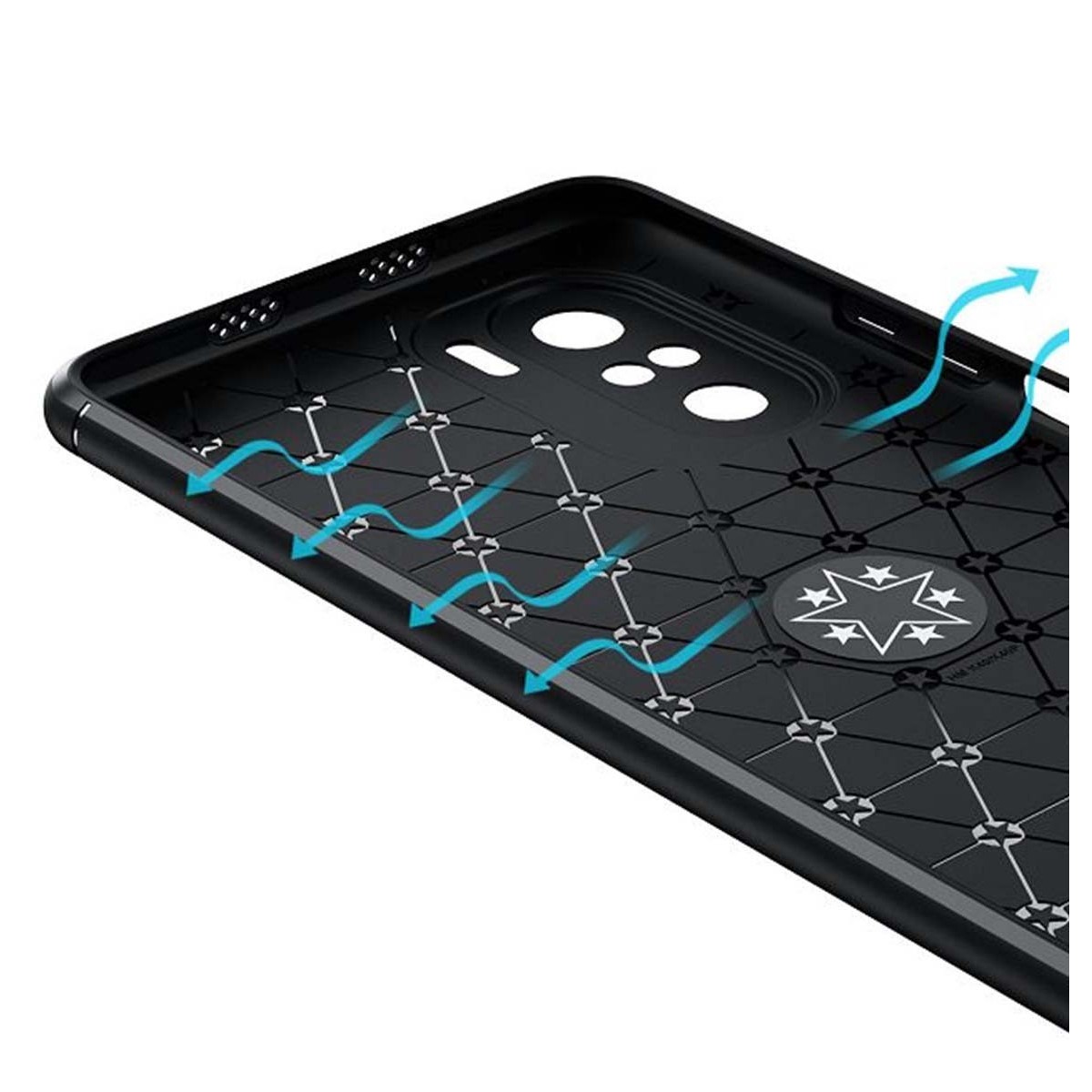 Funda Magnetica Soporte con Anillo Giratorio para Xiaomi POCO F3 5G / Mi 11i 5G Azul