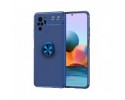 Funda Magnetica Soporte con Anillo Giratorio para Xiaomi Redmi Note 10 / 10S Azul