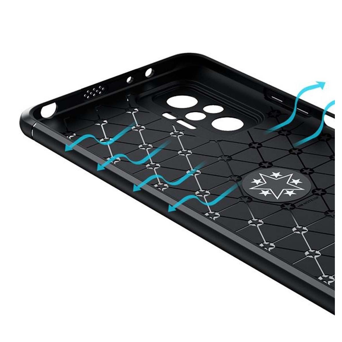 Funda Magnetica Soporte con Anillo Giratorio para Xiaomi Redmi Note 10 Pro Roja