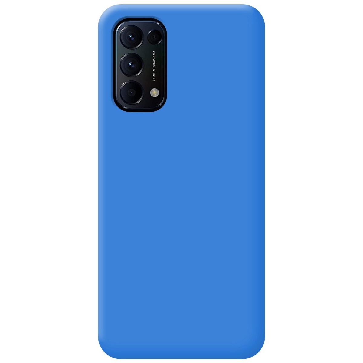 Funda Silicona Líquida Ultra Suave para Oppo Find X3 Lite 5G color Azul