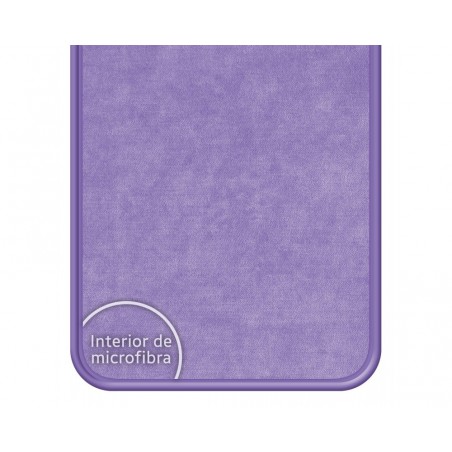 Funda Silicona Líquida Ultra Suave para Oppo Find X3 Lite 5G color Morada