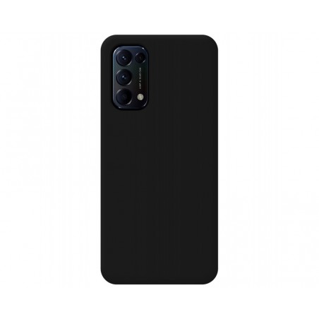 Funda Silicona Líquida Ultra Suave para Oppo Find X3 Lite 5G color Negra