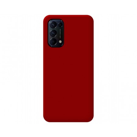 Funda Silicona Líquida Ultra Suave para Oppo Find X3 Lite 5G color Roja