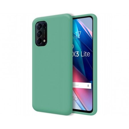 Funda Silicona Líquida Ultra Suave para Oppo Find X3 Lite 5G color Verde