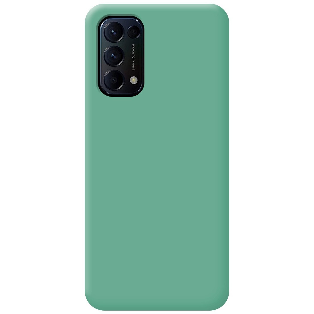 Funda Silicona Líquida Ultra Suave para Oppo Find X3 Lite 5G color Verde