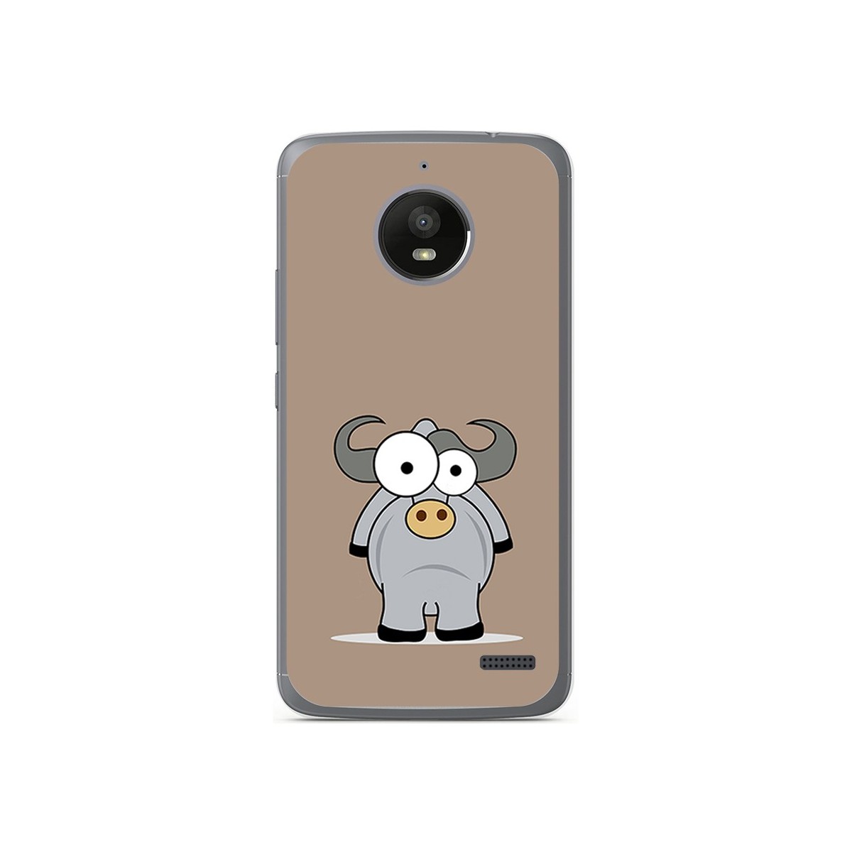 Funda Gel Tpu para Motorola Moto E4 Diseño Toro Dibujos