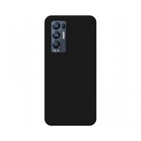 Funda Silicona Líquida Ultra Suave para Oppo Find X3 Neo 5G color Negra