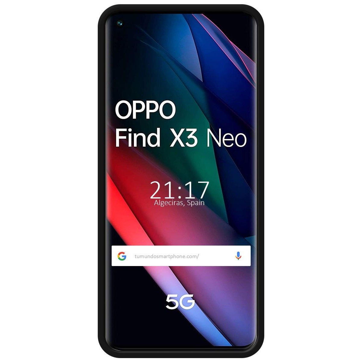 Funda Silicona Líquida Ultra Suave para Oppo Find X3 Neo 5G color Negra