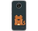 Funda Gel Tpu para Motorola Moto E4 Diseño Tigre Dibujos