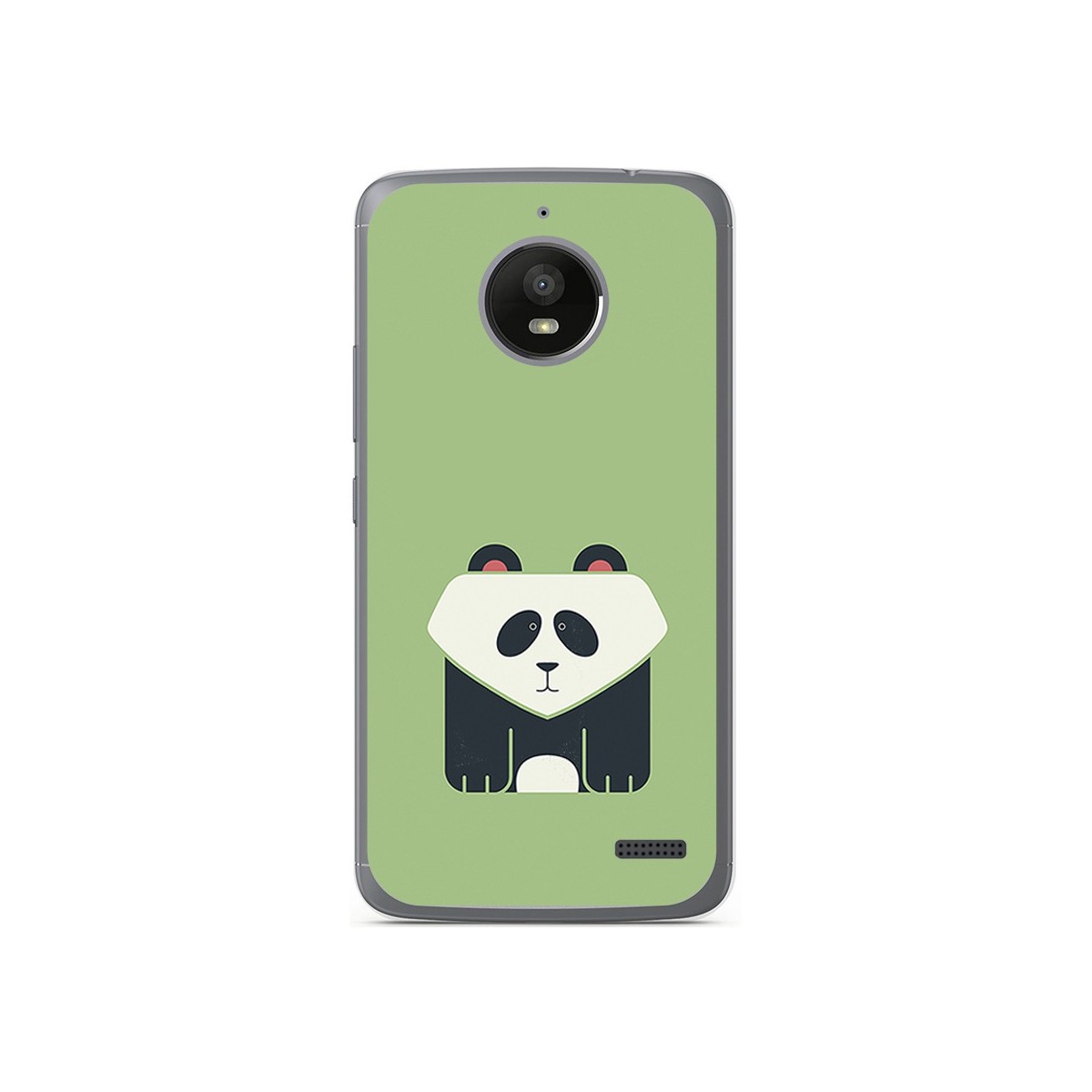 Funda Gel Tpu para Motorola Moto E4 Diseño Panda Dibujos