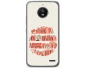 Funda Gel Tpu para Motorola Moto E4 Diseño Mundo Libro Dibujos