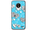 Funda Gel Tpu para Motorola Moto E4 Diseño Mariposas Dibujos