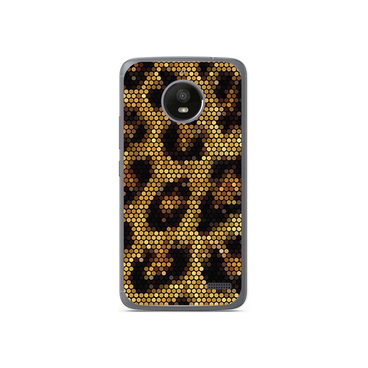 Funda Gel Tpu para Motorola Moto E4 Diseño Leopardo Dibujos