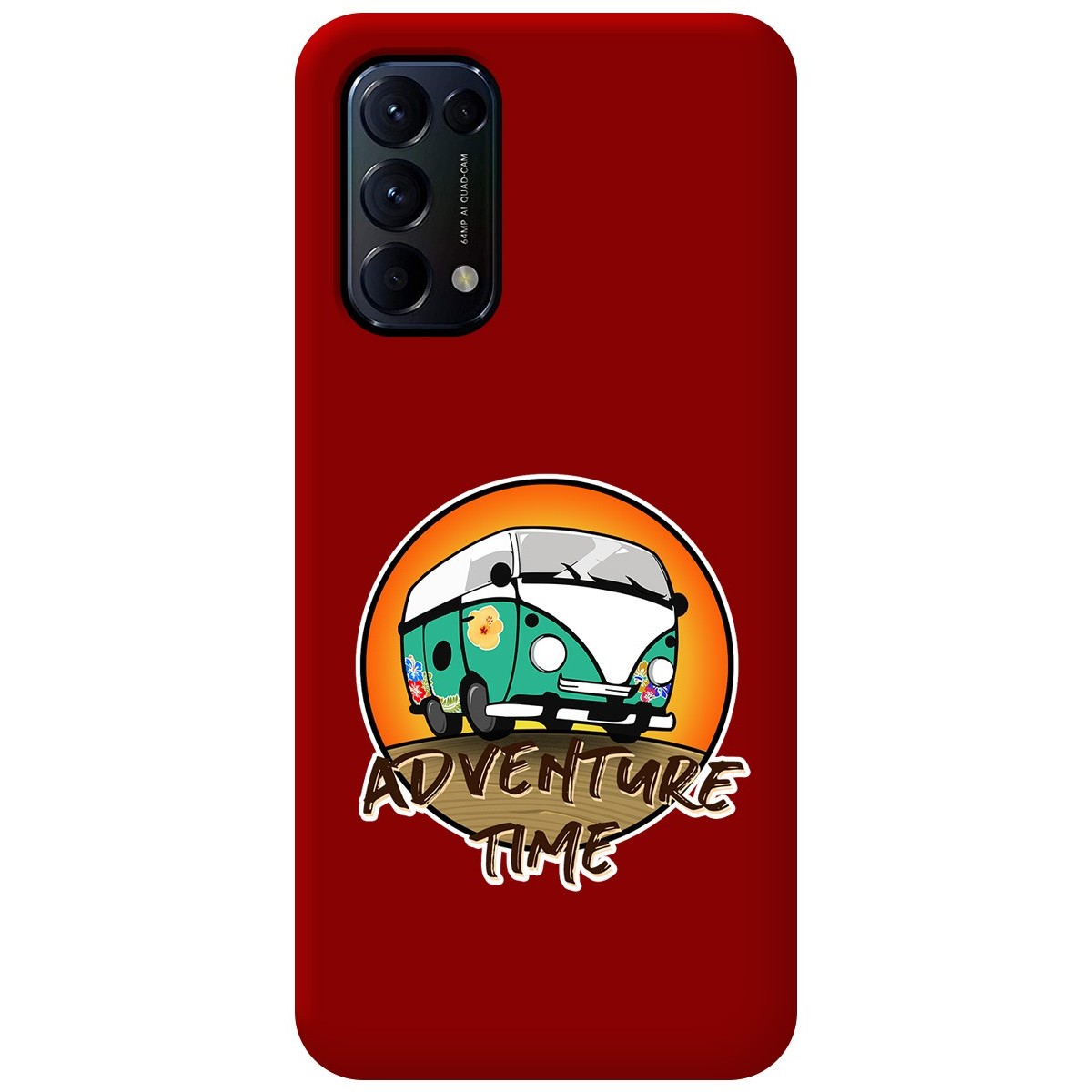 Funda Silicona Líquida Roja para Oppo Find X3 Lite 5G diseño Adventure Time Dibujos