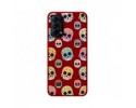 Funda Silicona Líquida Roja para Oppo Find X3 Lite 5G diseño Catrina Dibujos