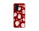 Funda Silicona Líquida Roja para Oppo Find X3 Lite 5G diseño Cerdos Dibujos