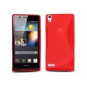 Funda Gel Tpu Huawei Ascend P6 S Line Color Roja