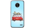 Funda Gel Tpu para Motorola Moto E4 Diseño Furgoneta Dibujos