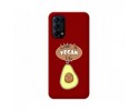 Funda Silicona Líquida Roja para Oppo Find X3 Lite 5G diseño Vegan Life Dibujos