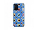 Funda Silicona Líquida Azul para Oppo Find X3 Lite 5G diseño Catrina Dibujos