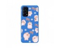 Funda Silicona Líquida Azul para Oppo Find X3 Lite 5G diseño Cerdos Dibujos