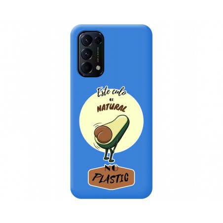 Funda Silicona Líquida Azul para Oppo Find X3 Lite 5G diseño Culo Natural Dibujos