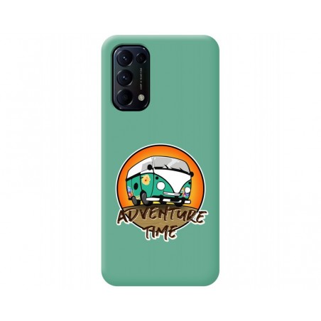 Funda Silicona Líquida Verde para Oppo Find X3 Lite 5G diseño Adventure Time Dibujos