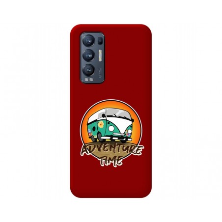 Funda Silicona Líquida Roja para Oppo Find X3 Neo 5G diseño Adventure Time Dibujos