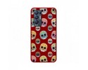 Funda Silicona Líquida Roja para Oppo Find X3 Neo 5G diseño Catrina Dibujos