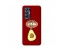 Funda Silicona Líquida Roja para Oppo Find X3 Neo 5G diseño Vegan Life Dibujos